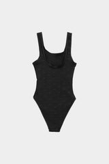 Sporty black swimsuit