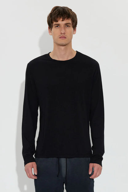 M Classic LS crew - Jet black