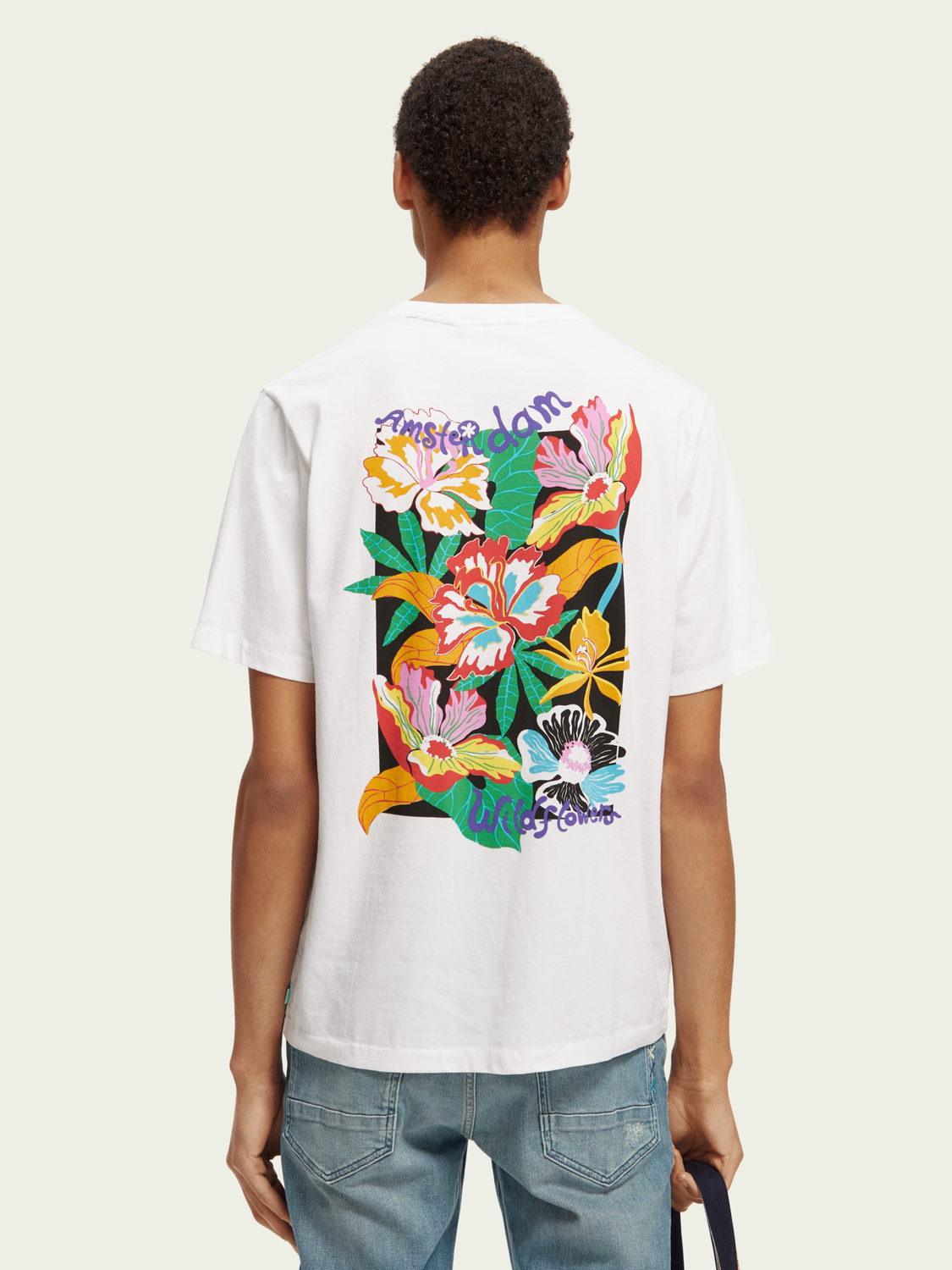 White endless summer artwork tee