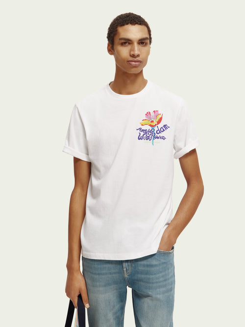 White endless summer artwork tee