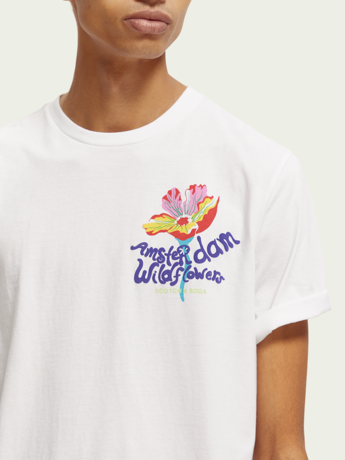 White endless summer artwork tee